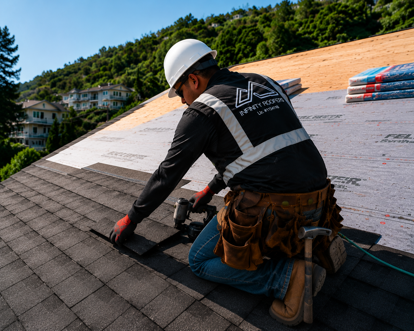 new roof installation by infinity roofers