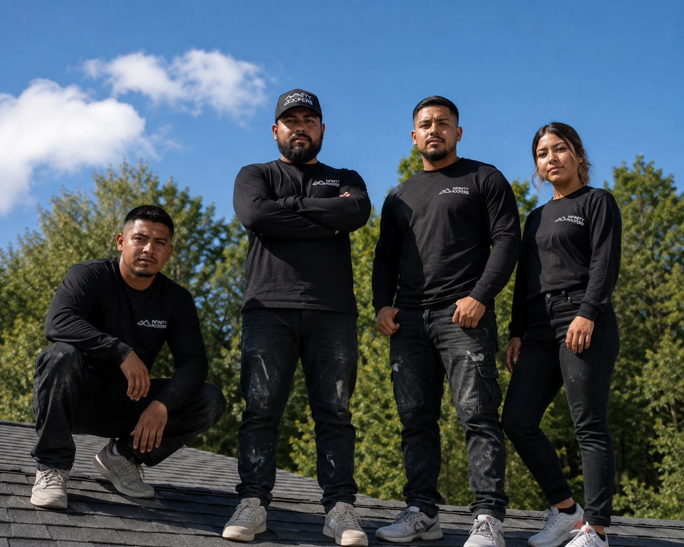 infinity roofers inc team