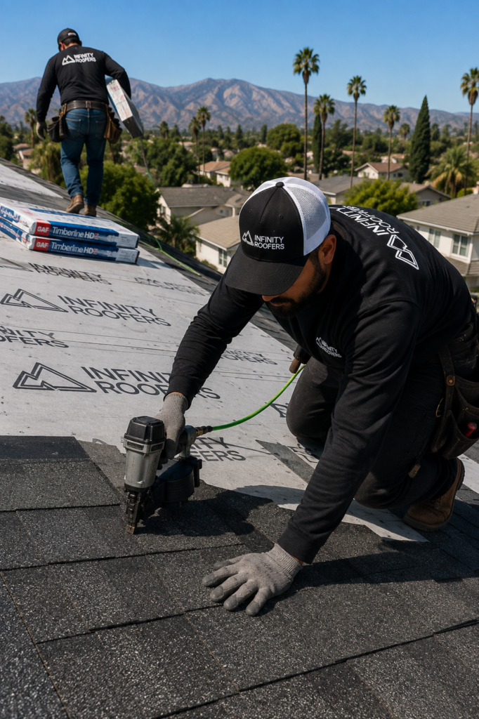 roof installation by infinity roofers